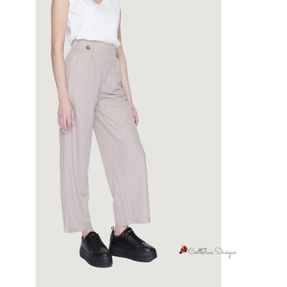 Gray Viscose Jeans & Pant