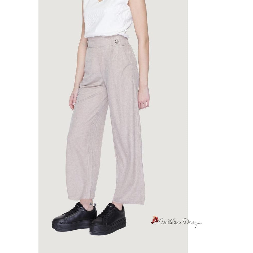 Gray Viscose Jeans & Pant