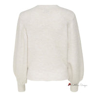 Cream Polyester Sweater