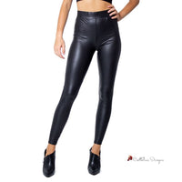 Black Polyester Jeans & Pant