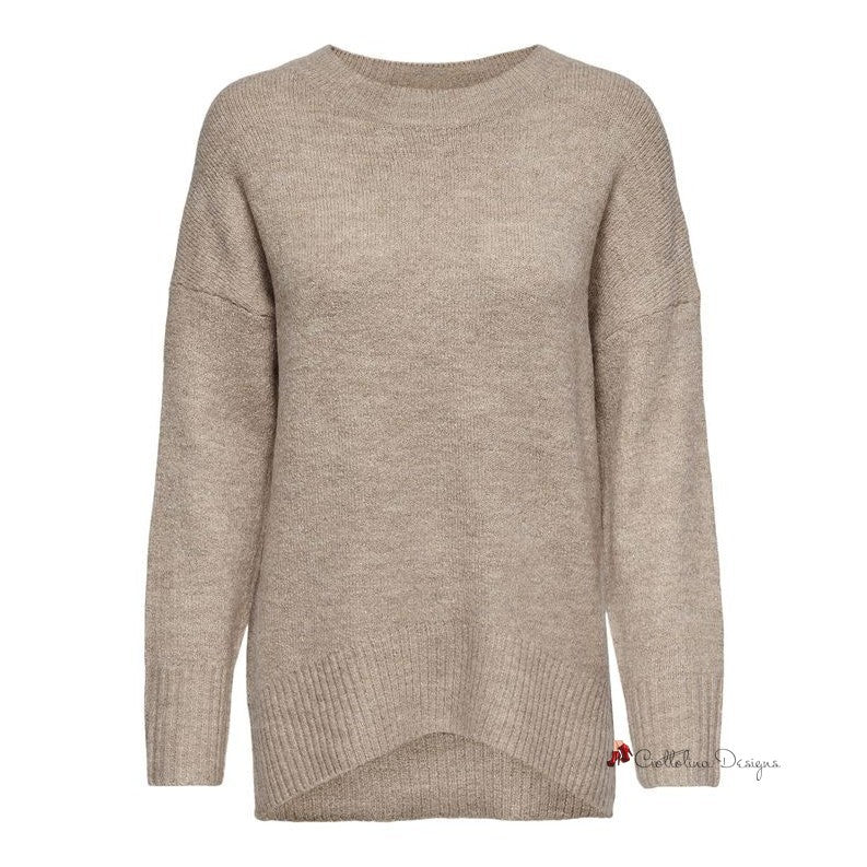 Beige Acrylic Sweater