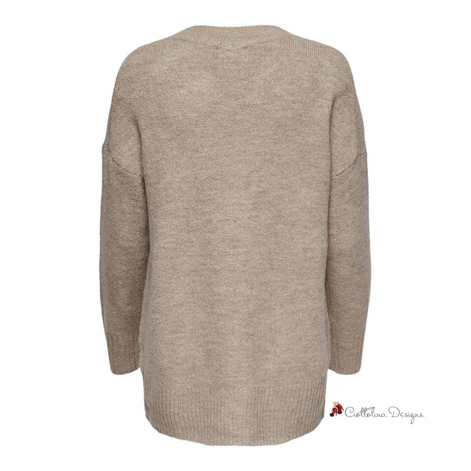 Beige Acrylic Sweater