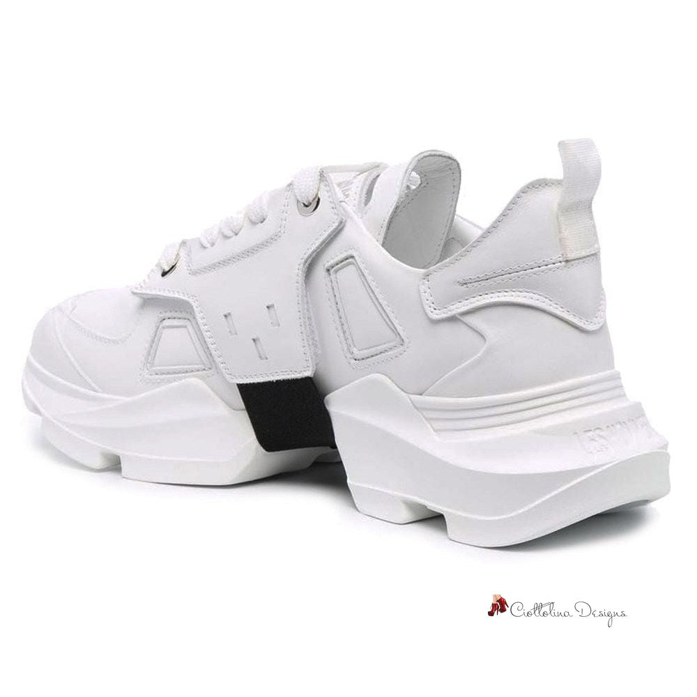 White Leather Di Calfskin Sneaker