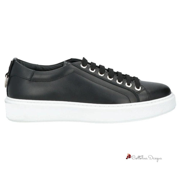 Black Leather Di Calfskin Sneaker