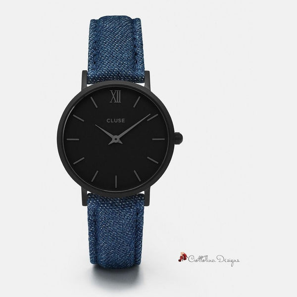 Blue Leather Watch