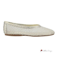 Strass Mesh Ballerinas