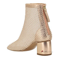 Strass Mesh Ankle Boots