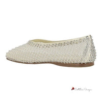 Strass Mesh Ballerinas