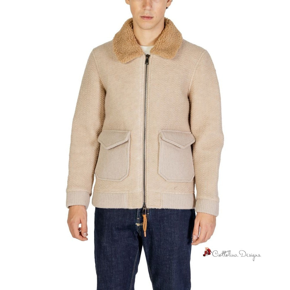 Beige Polyester Jacket