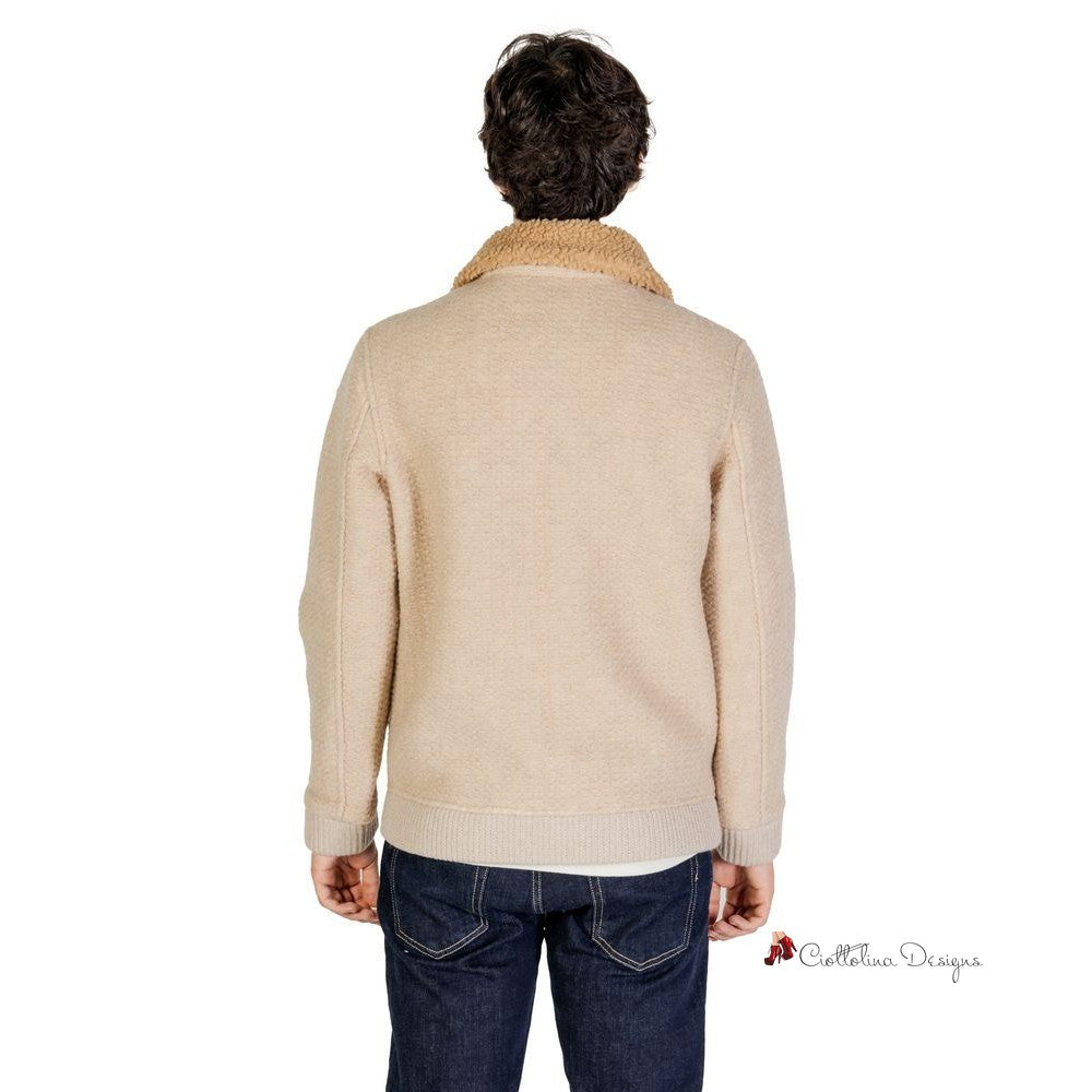 Beige Polyester Jacket