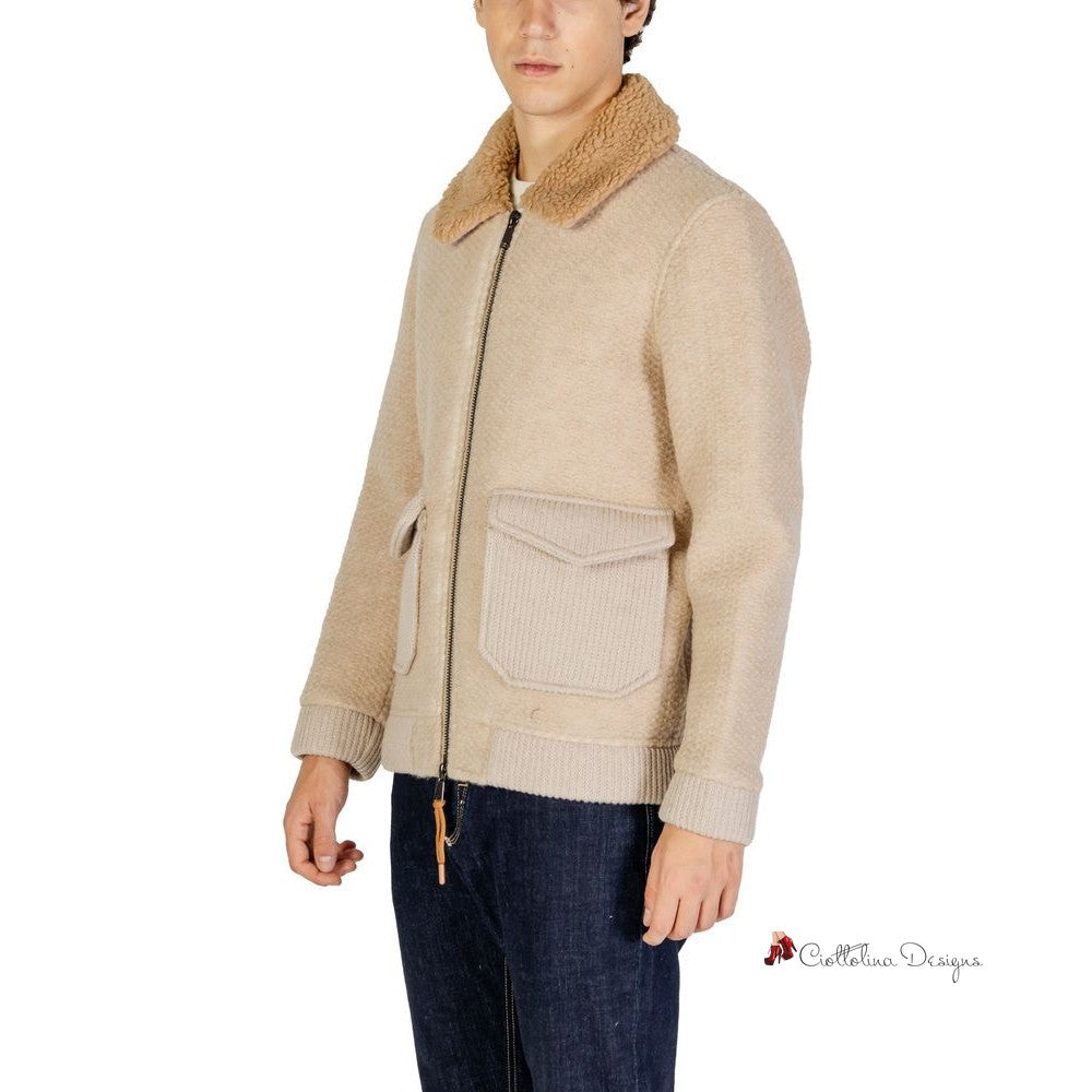 Beige Polyester Jacket