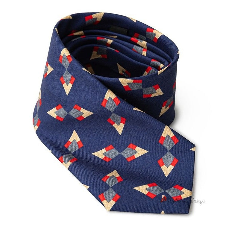 Blue Silk Ties & Bowty