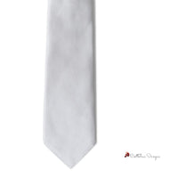 Silver Silk Ties & Bowty