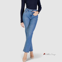 Light Blue Cotton Jeans & Pant