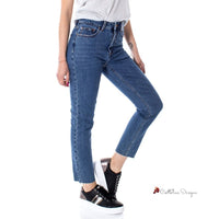 Blue Cotton Jeans & Pant