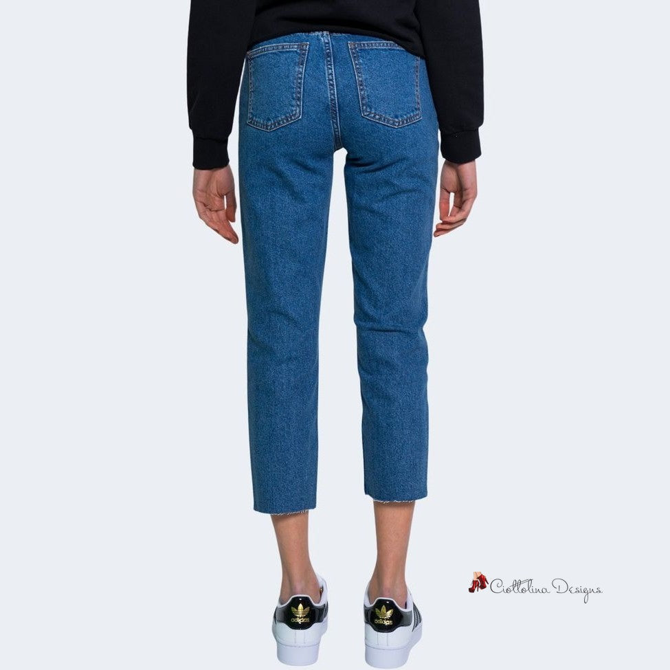 Blue Cotton Jeans & Pant