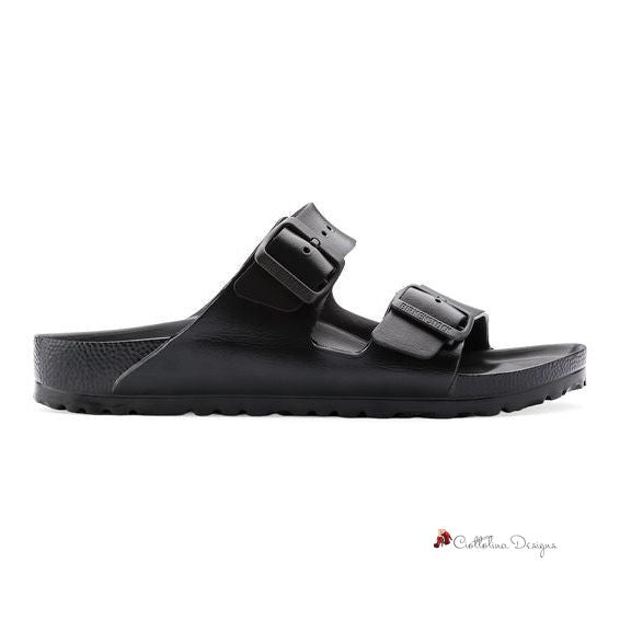 Black Polyester Sandal