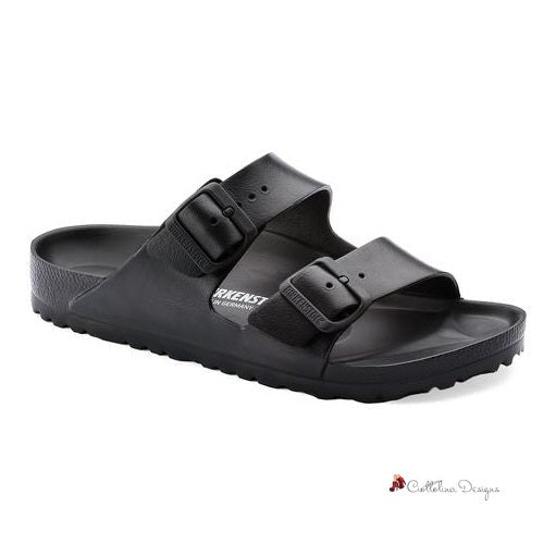 Black Polyester Sandal