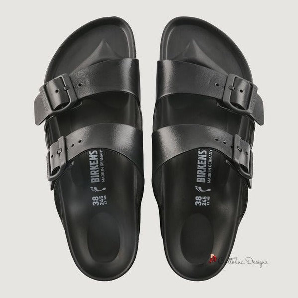 Black Polyester Sandal