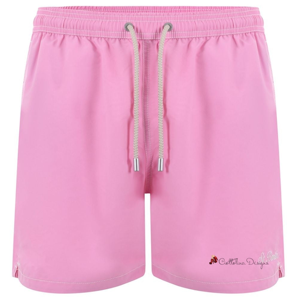 Pink Polyester Swimwear