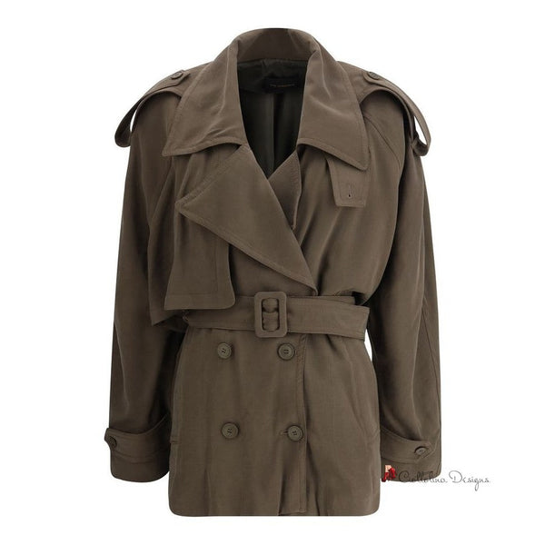 Double-breasted Short Trench Coat