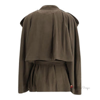 Double-breasted Short Trench Coat