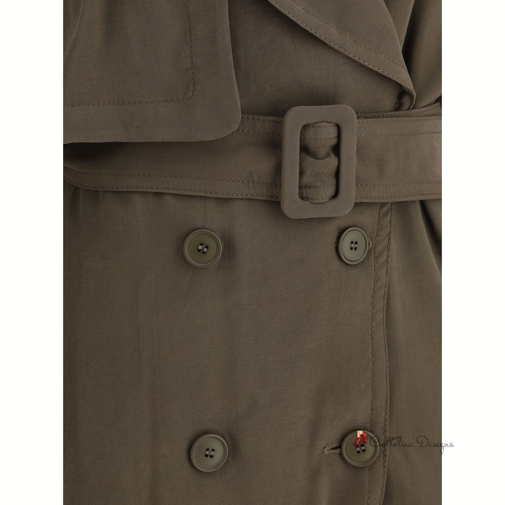 Double-breasted Short Trench Coat