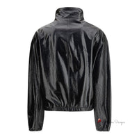 Vinyl zip Jacket