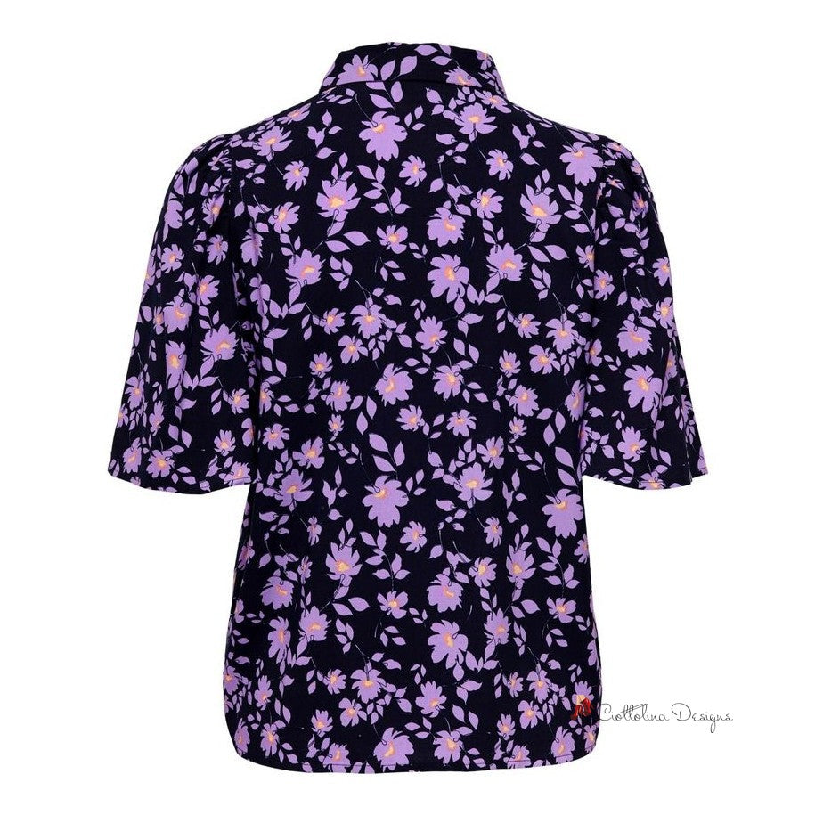 Purple Viscose Shirt