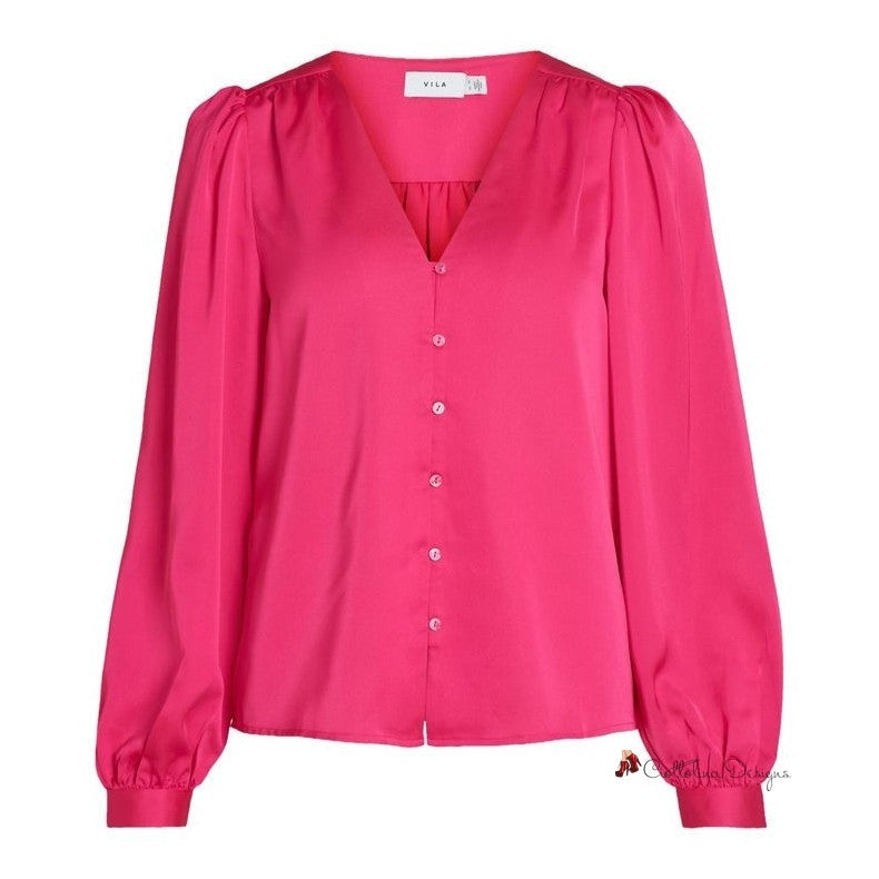 Pink Polyester Shirt