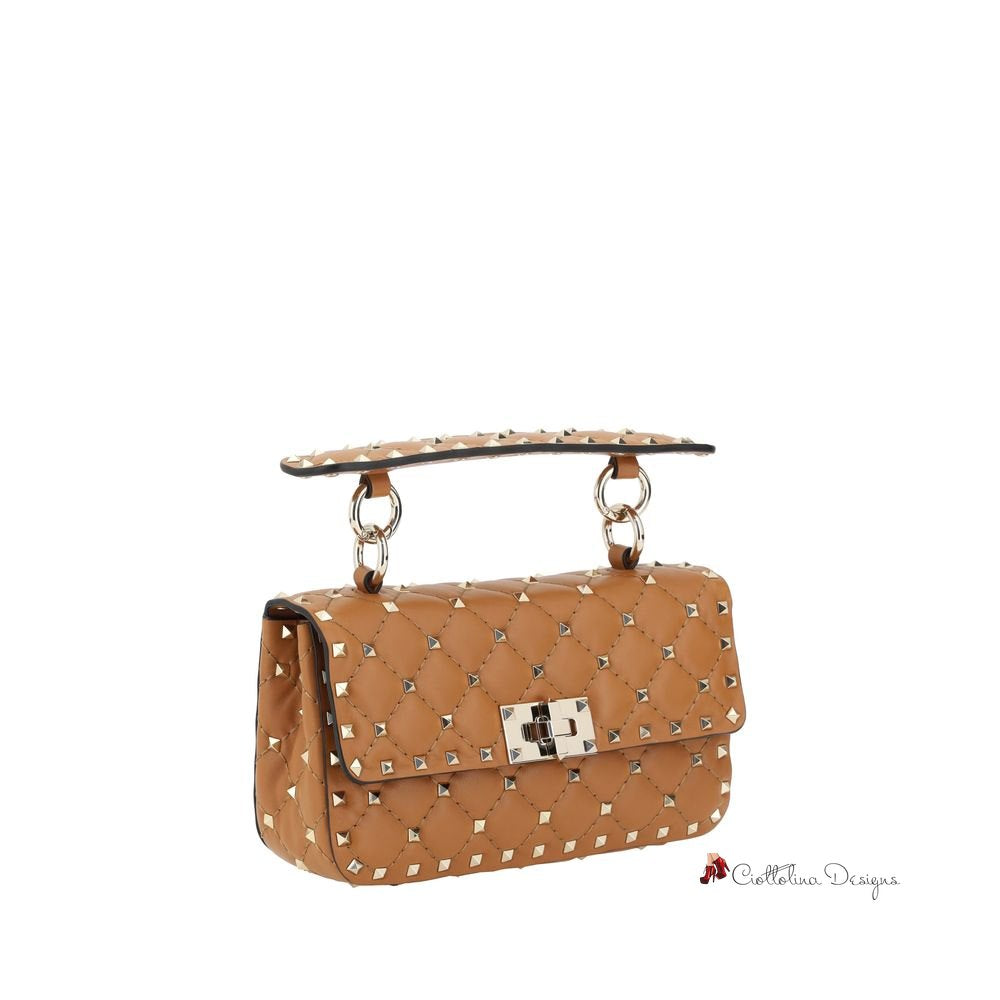 Rockstud Spike small leather Handbag