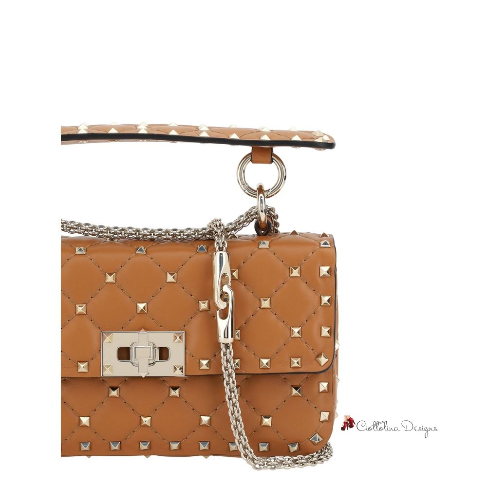 Rockstud Spike small leather Handbag