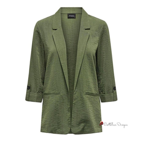 Green Viscose Suits & Blazer