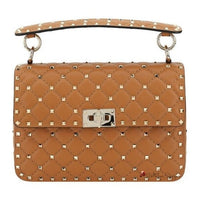 Rockstud Spike Leather Shoulder Bag