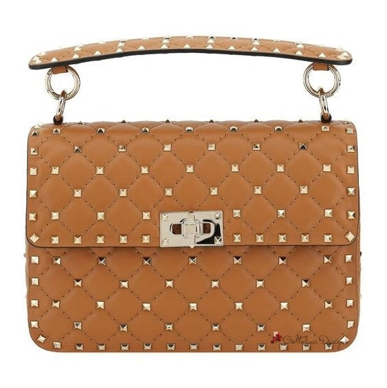 Rockstud Spike Leather Shoulder Bag