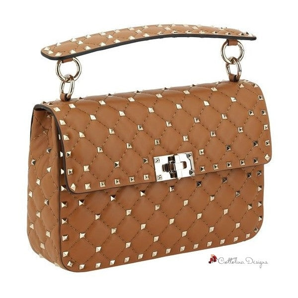 Rockstud Spike Leather Shoulder Bag