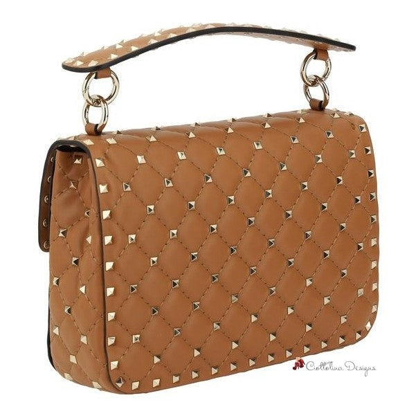 Rockstud Spike Leather Shoulder Bag