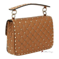 Rockstud Spike Leather Shoulder Bag