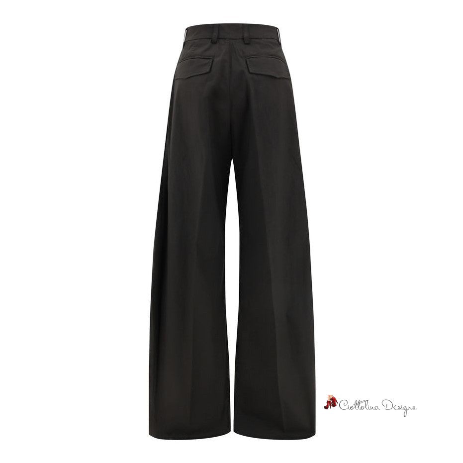 Cotton Wide Leg Pants