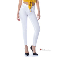 White Cotton Jeans & Pant