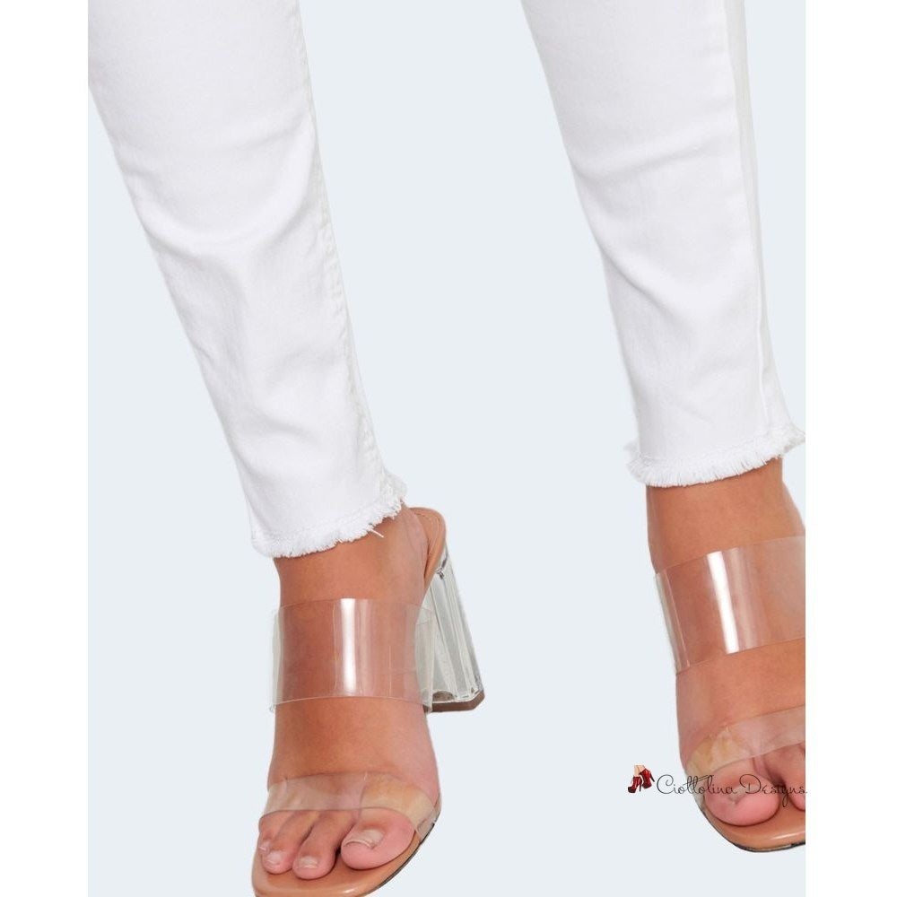 White Cotton Jeans & Pant