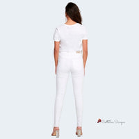 White Cotton Jeans & Pant