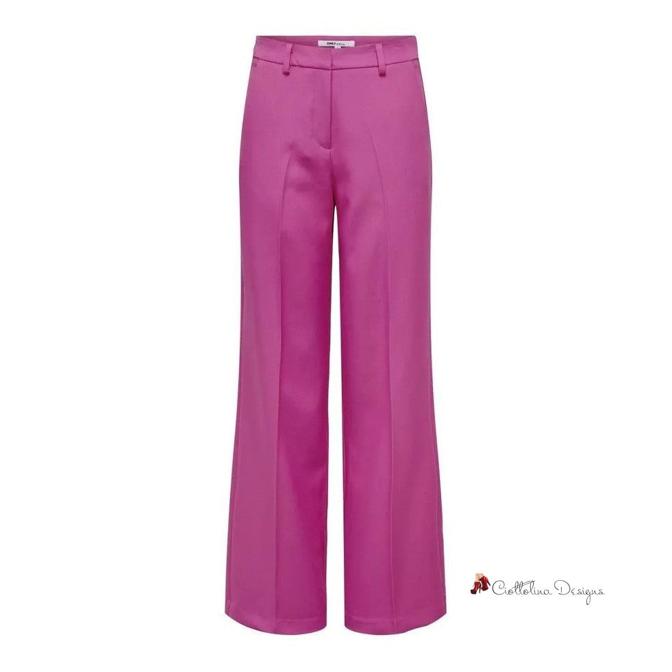 Pink Recycled Polyester Jeans & Pant