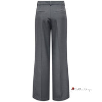 Gray Recycled Polyester Jeans & Pant