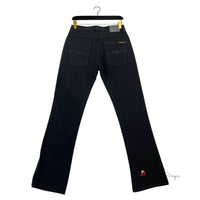 Black Cotton Jeans & Pant