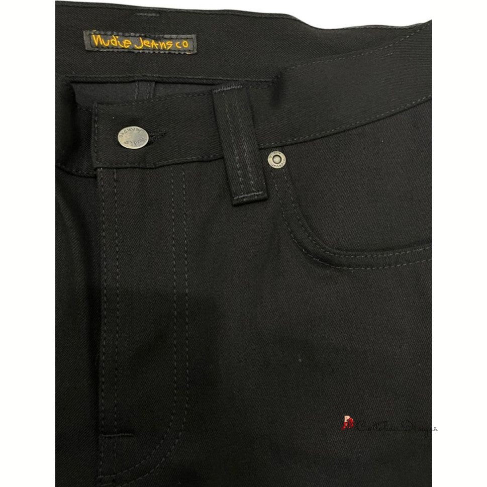 Black Cotton Jeans & Pant