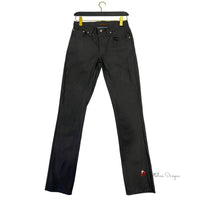 Black Cotton Jeans & Pant