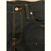 Black Cotton Jeans & Pant