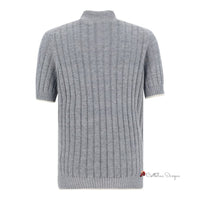 Ribbed Polo Shirt