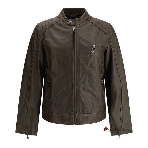 Lambskin V Racer Jacket